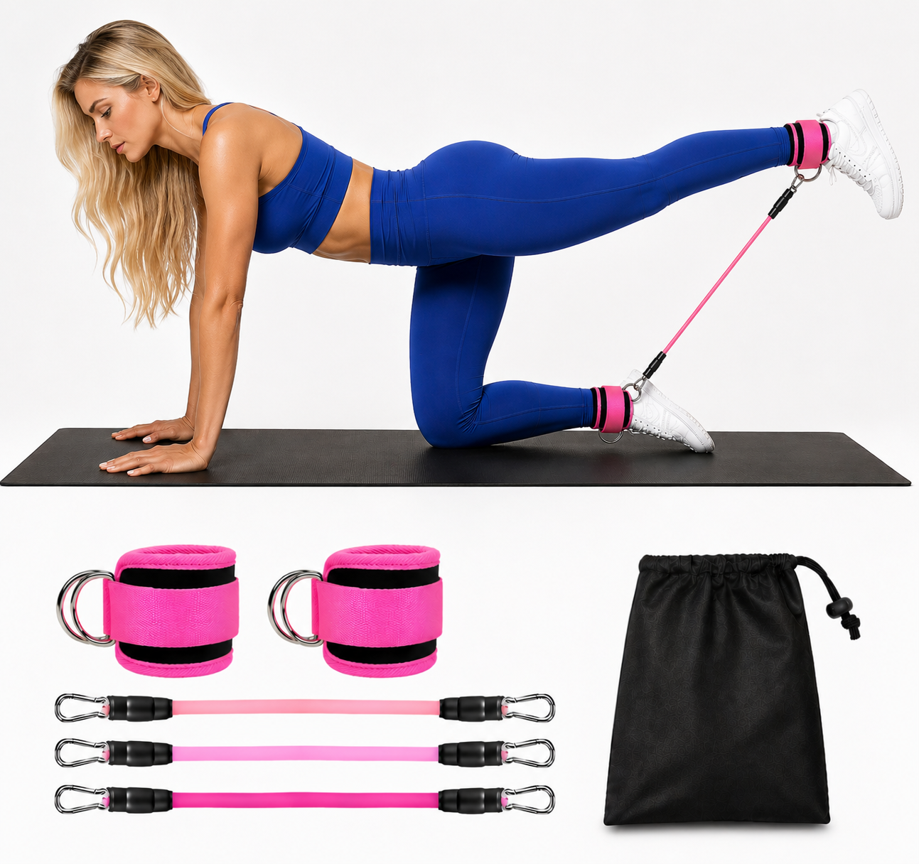 Premium Ankle Strap Bands – Fitness & Yoga