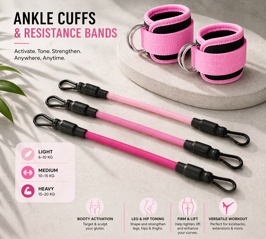 Premium Ankle Strap Bands – Fitness & Yoga