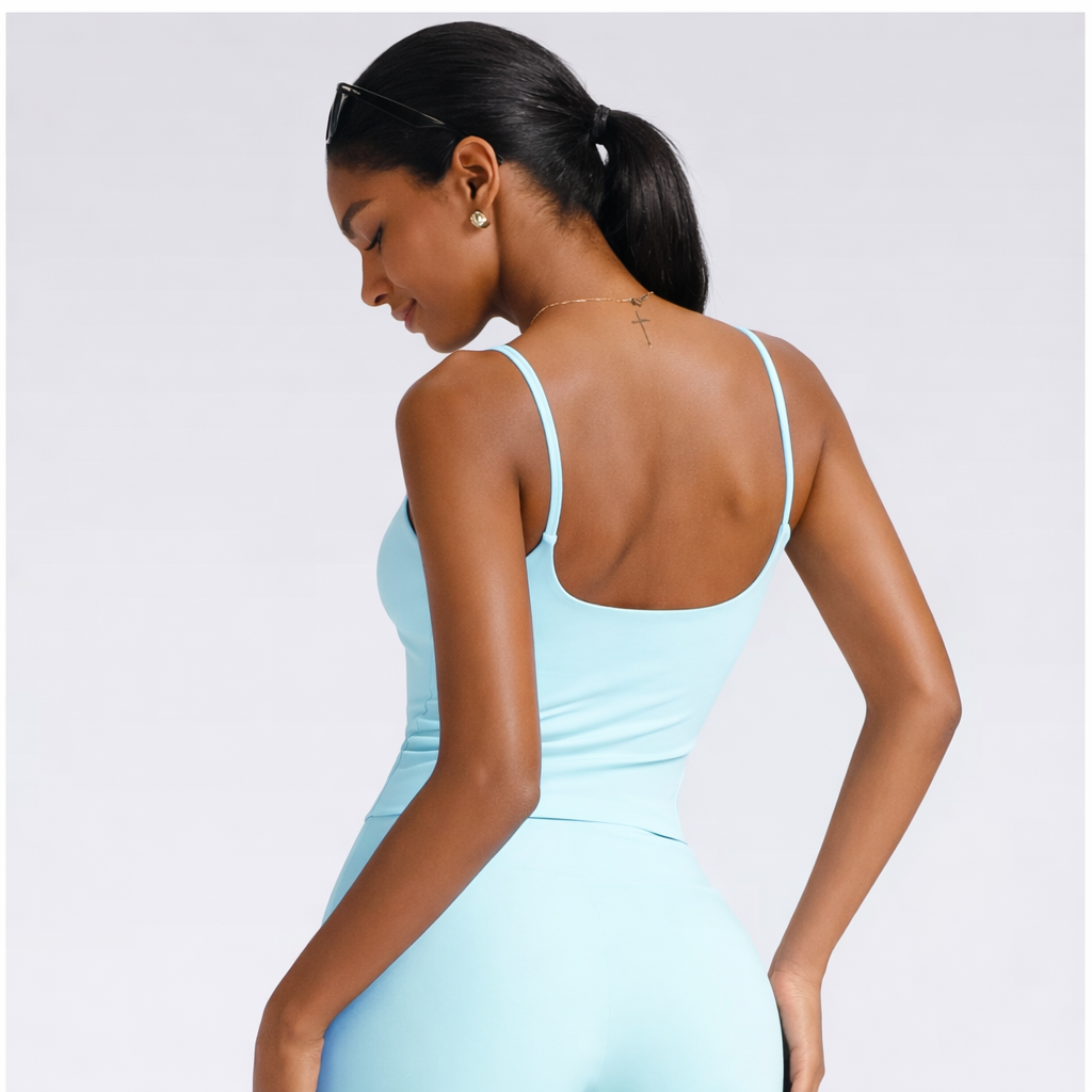 Sculpt Square Neck Tank - Built-In Bra